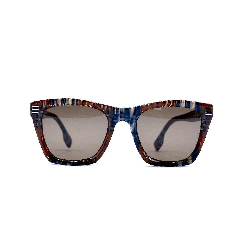 NEW BURBERRY BE4348 396673 COOPER BROWN CHECK AUTHENTIC SUNGLASSES 52-21 - Picture 5 of 8